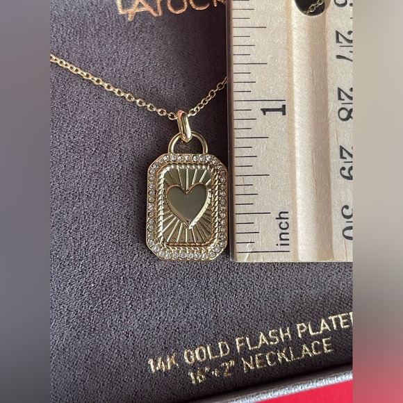 Necklace,Gold Heart Pendant Necklace, - Picture 8 of 8